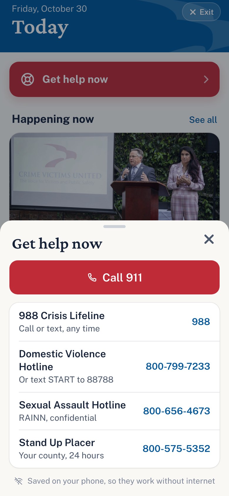 Get help now
